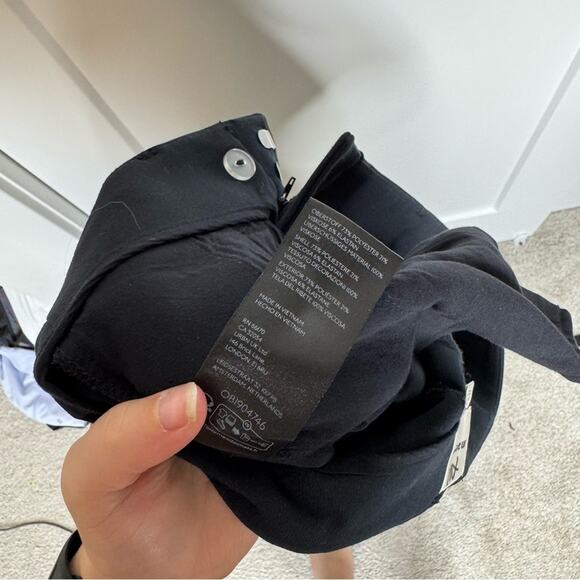 Anthropologie Maeve Black Pleated High Rise Trousers Size 4 - Picture 5 of 6